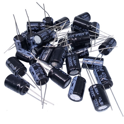 50pcs Electrolytic Capacitors 470uF 470mfd 35V +105  Radial 10 x 17mm