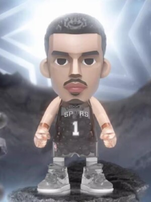 ACE PLAYER NBA Mini Money Ball 100% Victor Wembanyama Spurs 9CM