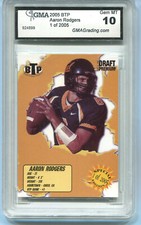 2005 Aaron Rodgers Breakthrough Prospects Draft Rookie Gem Mint 10 