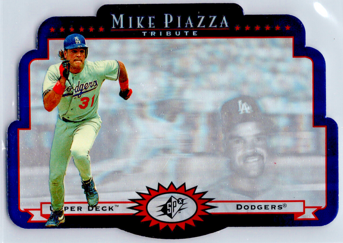 1996 Upper Deck SPx Tribute Mike Piazza #MP1 Die Cut Holo Card LA 