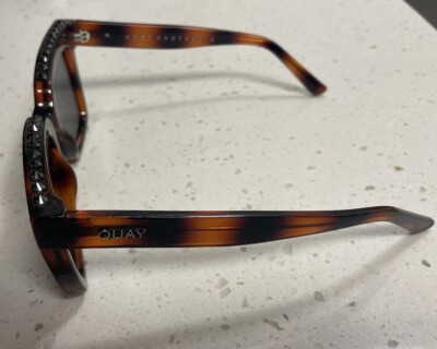 QUAY Sunglasses Studded On Top Tortoise Square - Brownish  display picture 3
