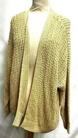 Hollister Damen Cardigan Strickjacke Grobstrick Beige Gr.L Neu Mit Etikett