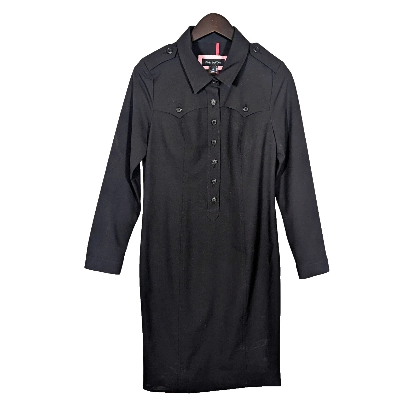 Однотонные платья-рубашки Pink Tartan