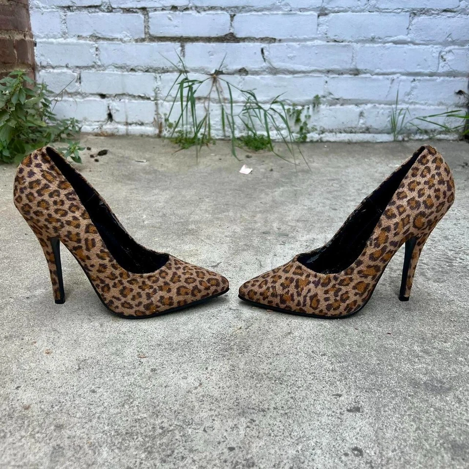 Y2K Pleaser Cheetah Pumps / Size 6 - Image 3 of 4