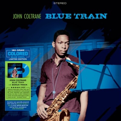 JOHN COLTRANE - BLUE TRAIN Blue Vinyl LP 180g Lim Ed 2022 Reissue w Bonus Track