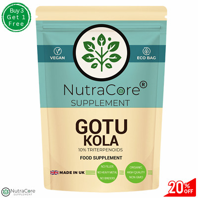 Gotu Kola Caps 5000mg (10% Triterpenoide) - Gehirn, Kognition & Gedächtnisunterstützung - 90 Kapseln
