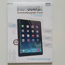 NEW BodyGuardz Screenguardz Pure Tempered Glass Screen Protector iPad Air/Air 2