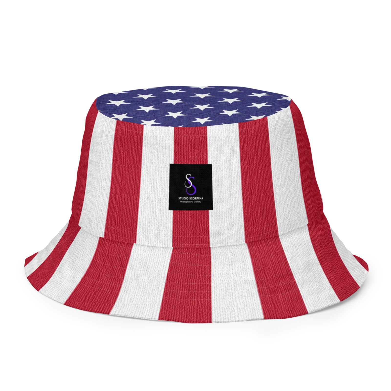 Reversible US American Flag Bucket Hat USA