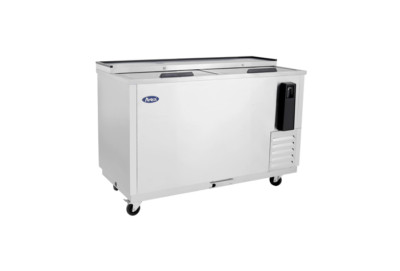 NEW 50'' Back Bar Beer Bottle Cooler 2 Slide Door Atosa MBC50 Refrigerator ETL