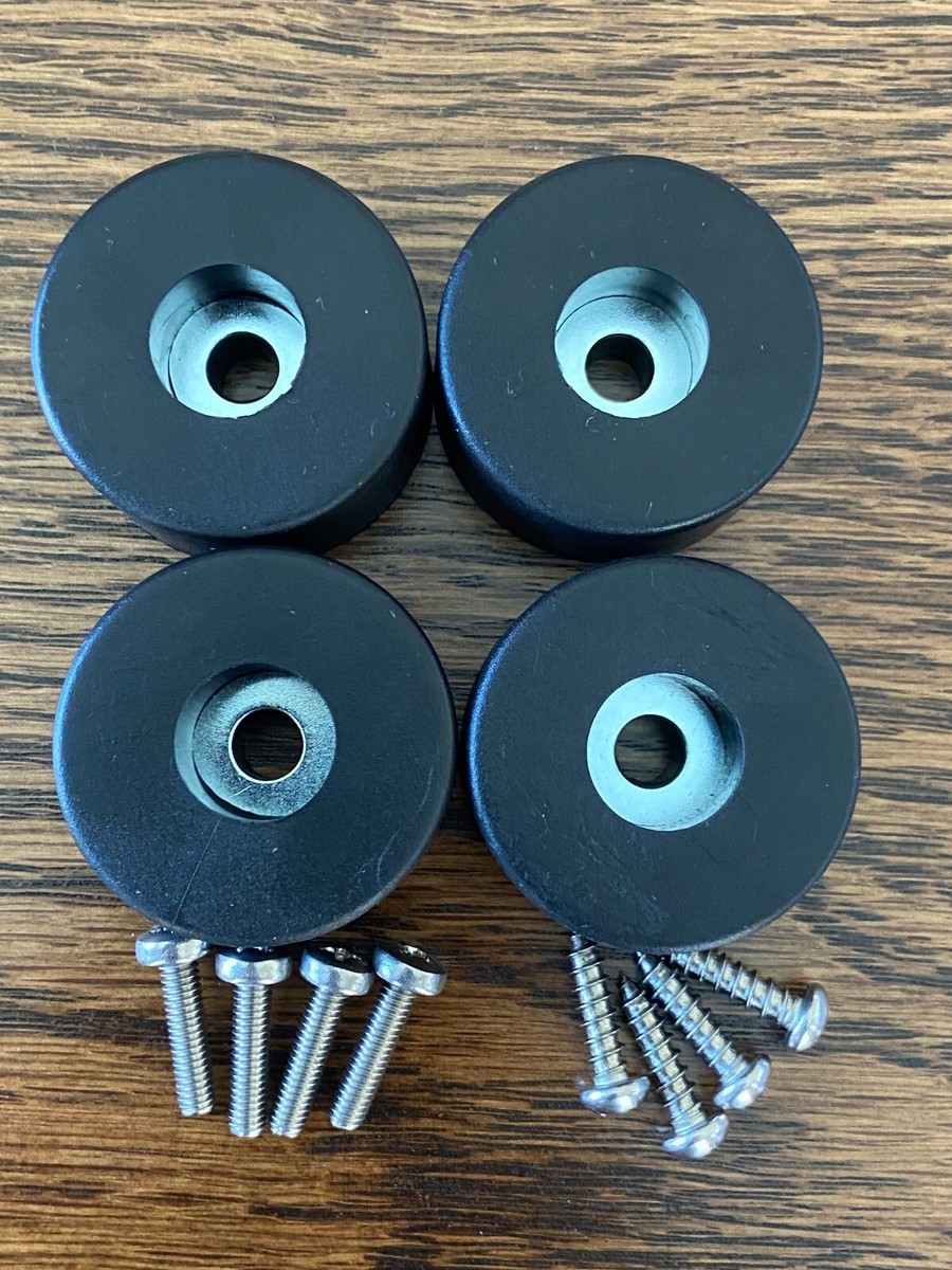 4 New FEET w/ hardware for Vintage McIntosh Amplifiers Heavy-Duty
