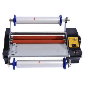 FM360T 4 Rolls Hot&Cold Roll Laminating Machine Photo Film Laminator 110V/220V