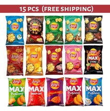 15 PCS different flavors Lays potato chips 12...