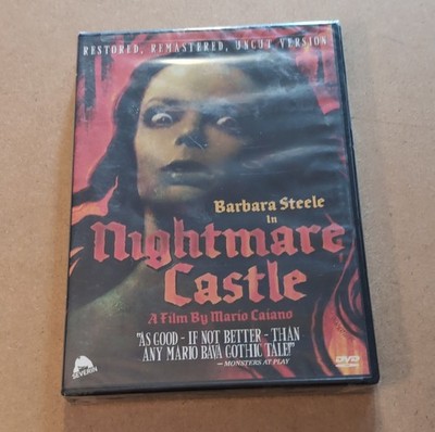 Severin Films Nightmare Castle DVD Barbara Steele Horror Remastered Uncut NR