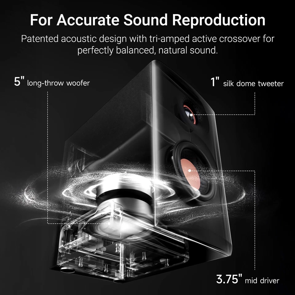 Altavoces de escritorio Edifier MR5 blancos Foto 3 de 4