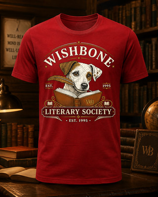 Wishbone Literary Society Shirt Vintage Literary Dog Design