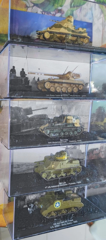 STOCK - LOTTO - NR. 9 CARRI ARMATI - SCALA 1/72 - DIE-CAST - NUOVI - Immagine 2 di 3