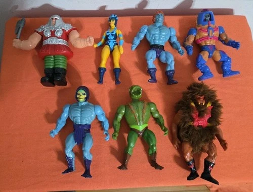 Vintage He-Man Masters of the Universe Action Figures Lot of 7 SKELETOR