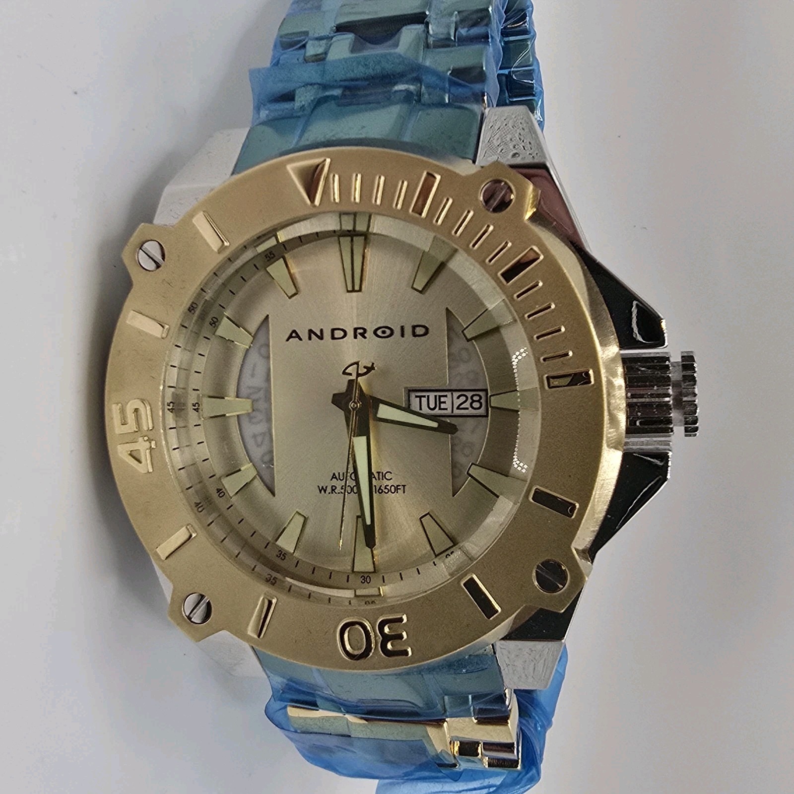 Android Silverjet Automatic Watch Men's AD717 50m… - image 1