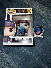Sergio Checo Perez Signed Official Red Bull Funko Pop Vinyl Figure F1 Beckett #2
