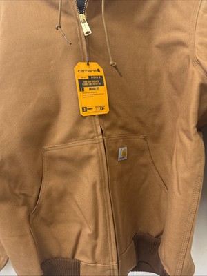PICK SIZE - Carhartt OJ0140 Mens Brown Firm Duck Insulated Flannel