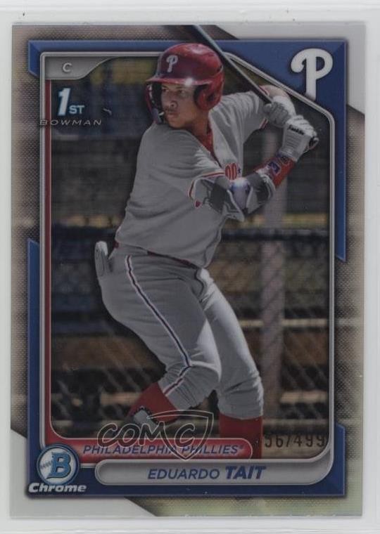 2024 Bowman Chrome Prospects Refractor /499 Eduardo Tait #BCP-164 09an