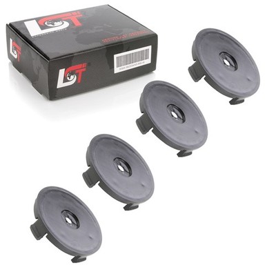 4x Radnabenkappe Nabendeckel Felgendeckel Schwarz ø 55mm für HONDA