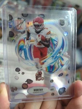 2024 Topps Signature Class Xavier Worthy F-8 Fluidity Clear Insert SSP Chiefs RC