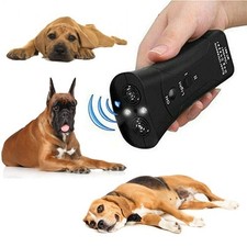 3-in-1 Anti Barking Dog Training Device Ultrasonic Dog Training Repeller LED Fl