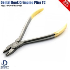 Alicates de crimpado para arcos de ortodoncia crimpables para colocación de ganc