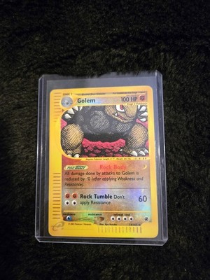 Pokémon TCG Golem Card 14/165 Reverse Holo Rare Expedition