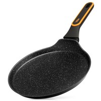 Pfannkuchenpfanne Crepespfanne Pfanne Granit Induktion Schwarz 24Cm Vilde