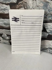 VINTAGE BRITISH RAILWAY PAPER NOTEPAD BR 5/3 RAILWAYANA TRAIN MEMORABILIA