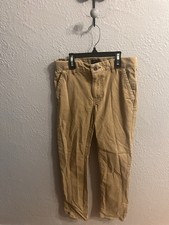 Gap Kids Skinny Stretch Pants khaki Size 12 Uniform Adjustable Waist