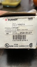 BURNDY YA8C2TC14 Long Barrel Copper Lug 8 AWG 2-Hole 1/4” Stud – Lot of 100