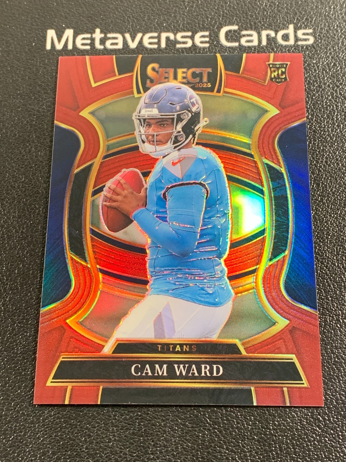 2025 Panini Select #26 Cam Ward Maroon Prizm Concourse Rookie RC 116/149 Titans