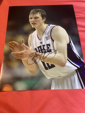 KYLE SINGLER SIGNED 11x14 PHOTO DUKE BLUE DEVILS PISTONS BASKETBALL COA AUTO