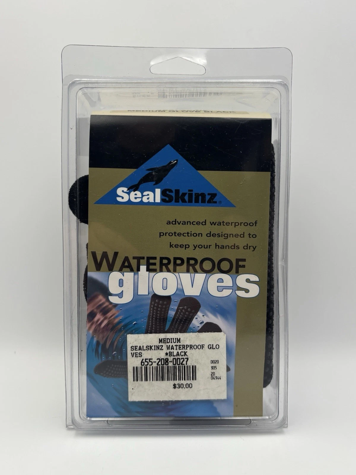 Seal Skinz Waterproof All-Weather Gloves Size Medium Black New
