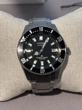 Citizen Promaster Barnacle Black Titanium Case And Bracelet