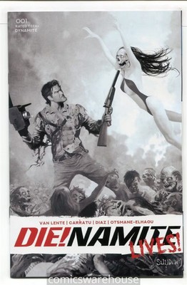 DIE!NAMITE LIVES (2021 DYNAMITE) #1 VARIANT 1:7 SUYDAM B&W FOC NM G31340