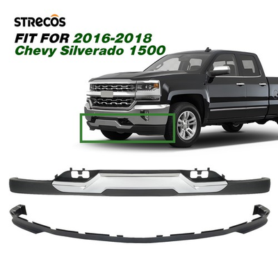 #ad #ad Front Bumper Lower Valance 2016 2018 Silverado 1500 w Air Deflector w Tow Hooks $144.99