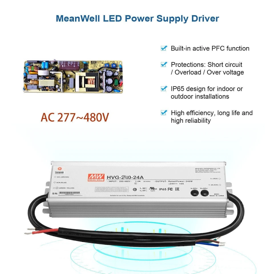 150W LED Retrofit Kit For Parking Lot Stadium Tennis Court Large Area Light 480V - Image 3 of 4