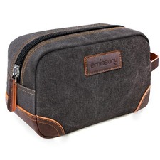 emissary Toiletry Bag for Men, Canvas Travel Toiletry Bag Men's Dopp Kit, Wat...