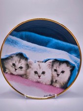 Franklin Mint Peek a Boo Kittens Plate Kiki Huyse Limited Edition 20cm