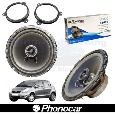 Phonocar 66026 2-way coaxial speakers 165mm 60W for Toyota Yaris II black