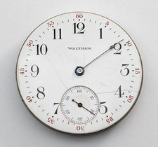 Antique WALTHAM Grade 620 Model 1908 16s 43mm Pocket Watch Movement PARTS REPAIR