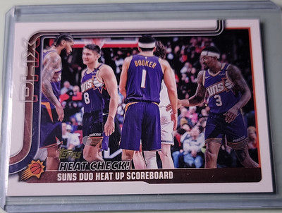 Topps 2025-26 Heat Check! Suns Duo Heat Up Scoreboard #294 Golden Mirror