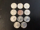 11   BU. Washington quarters, 90% Silver, early 60s