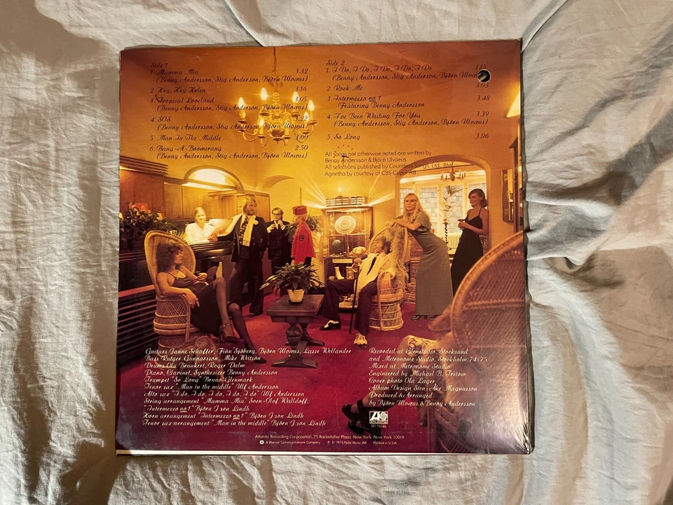 ABBA SEALED LP w/ Hype Sticker - Self Titled - Atlantic Records SD 18146 1975 - Image 2 of 2