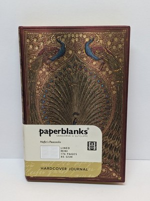 Hafiz's Peacocks Lined Mini Hardcover Journal, 176pp, 85gsm by Paperblanks NEW