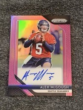 2018 Panini Prizm Alex McGough Rookie Autographs Auto Pink #RA-AMG Seahawks